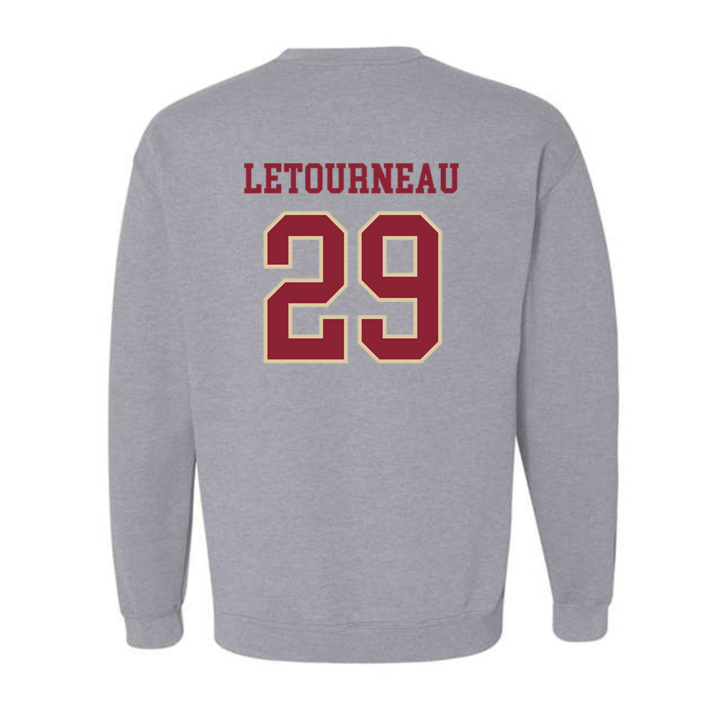 Boston College - NCAA Men's Ice Hockey : Dean Letourneau - Sports Shersey Crewneck Sweatshirt-1