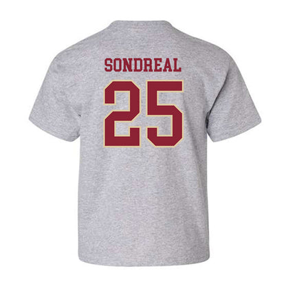 Boston College - NCAA Men's Ice Hockey : Jake Sondreal - Sports Shersey Youth T-Shirt-1