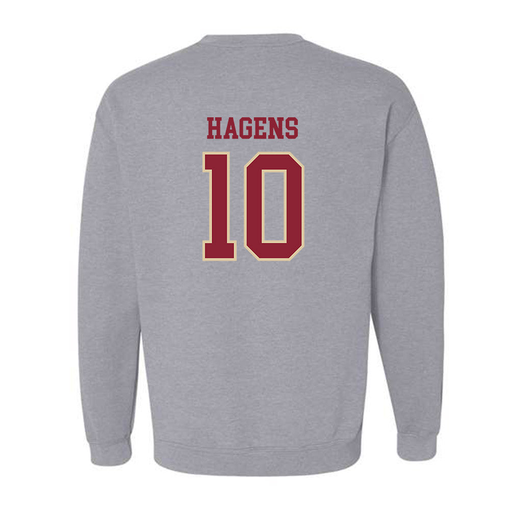 Boston College - NCAA Men's Ice Hockey : James Hagens - Sports Shersey Crewneck Sweatshirt-1