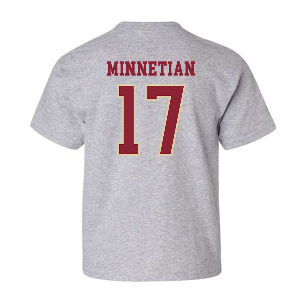 Boston College - NCAA Men's Ice Hockey : Aram Minnetian - Sports Shersey Youth T-Shirt