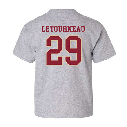 Boston College - NCAA Men's Ice Hockey : Dean Letourneau - Sports Shersey Youth T-Shirt-1
