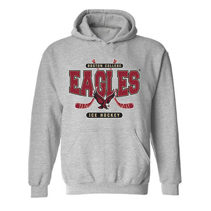 Boston College - NCAA Men's Ice Hockey : Michael Hagens - Sports Shersey Hooded Sweatshirt-0