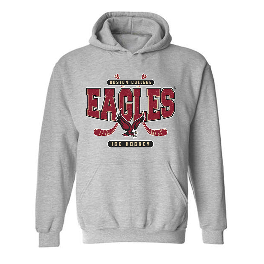 Boston College - NCAA Men's Ice Hockey : Will Skahan - Sports Shersey Hooded Sweatshirt-0