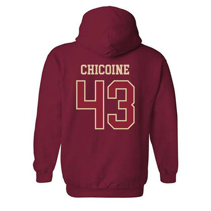 Boston College - NCAA Baseball : Bobby Chicoine - Hooded Sweatshirt Sports Shersey