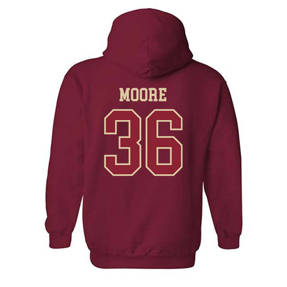 Boston College - NCAA Baseball : Evan Moore - Hooded Sweatshirt Sports Shersey