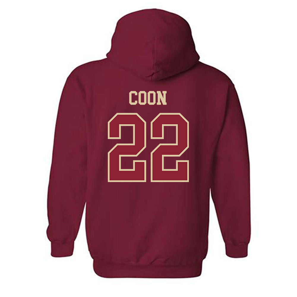 Boston College - NCAA Baseball : Charlie Coon - Hooded Sweatshirt Sports Shersey