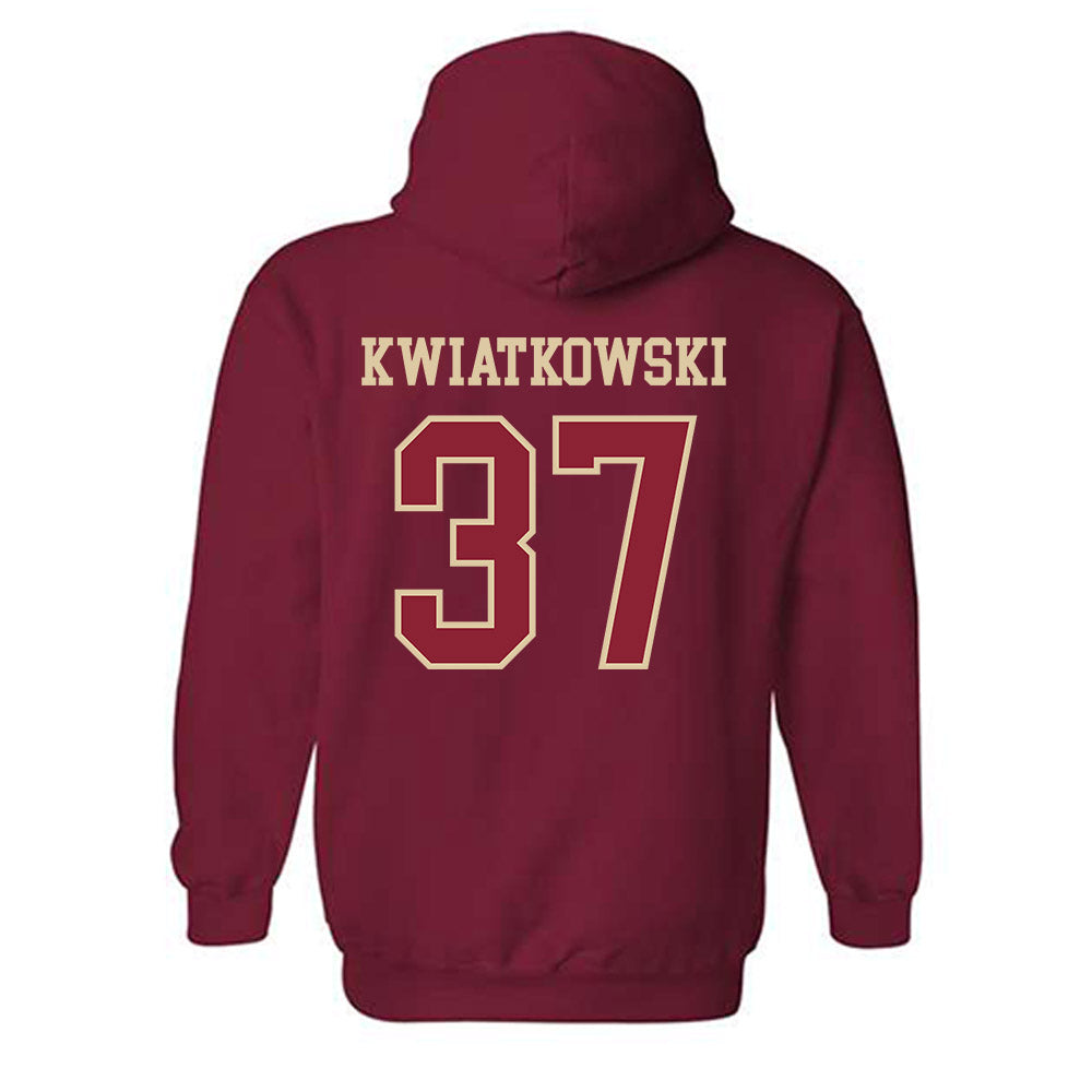 Boston College - NCAA Baseball : John Kwiatkowski - Hooded Sweatshirt Sports Shersey