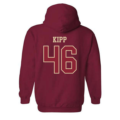 Boston College - NCAA Baseball : Kyle Kipp - Hooded Sweatshirt Sports Shersey