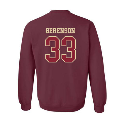 Boston College - NCAA Baseball : Logan Berenson - Crewneck Sweatshirt-1