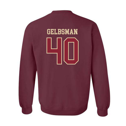 Boston College - NCAA Baseball : Aidan Gelbsman - Crewneck Sweatshirt-1