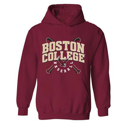 Boston College - NCAA Baseball : Sean Martinez - Hooded Sweatshirt Sports Shersey-0