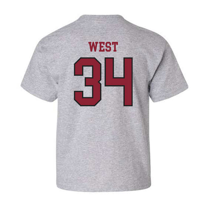 Boston College - NCAA Baseball : John West - Youth T-Shirt Sports Shersey