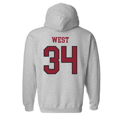 Boston College - NCAA Baseball : John West - Hooded Sweatshirt Sports Shersey