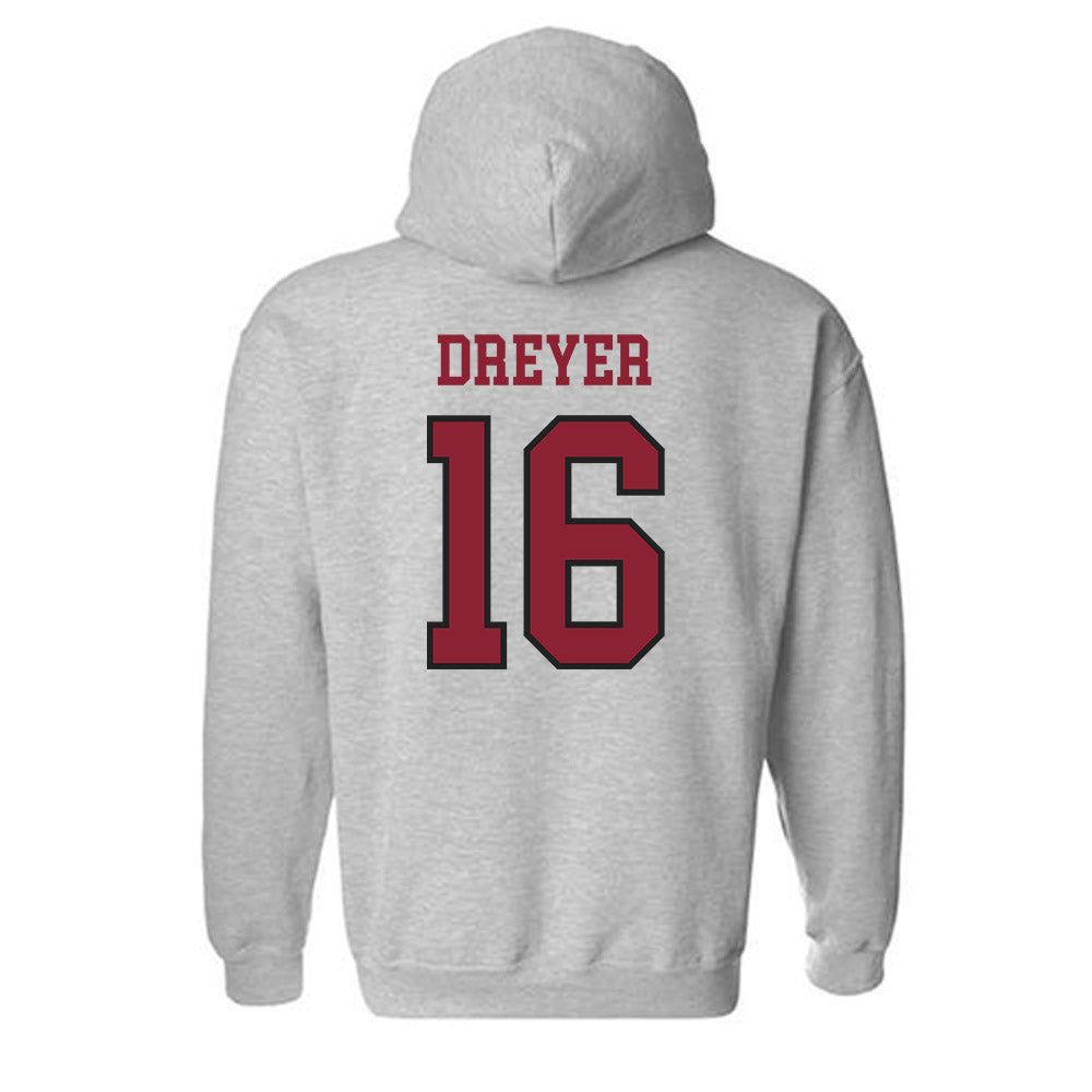 Boston College - NCAA Baseball : Connor Dreyer - Hooded Sweatshirt Sports Shersey