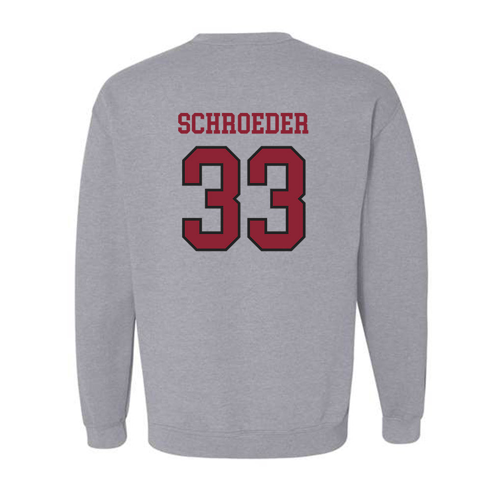 Boston College - NCAA Baseball : Eric Schroeder - Crewneck Sweatshirt Sports Shersey