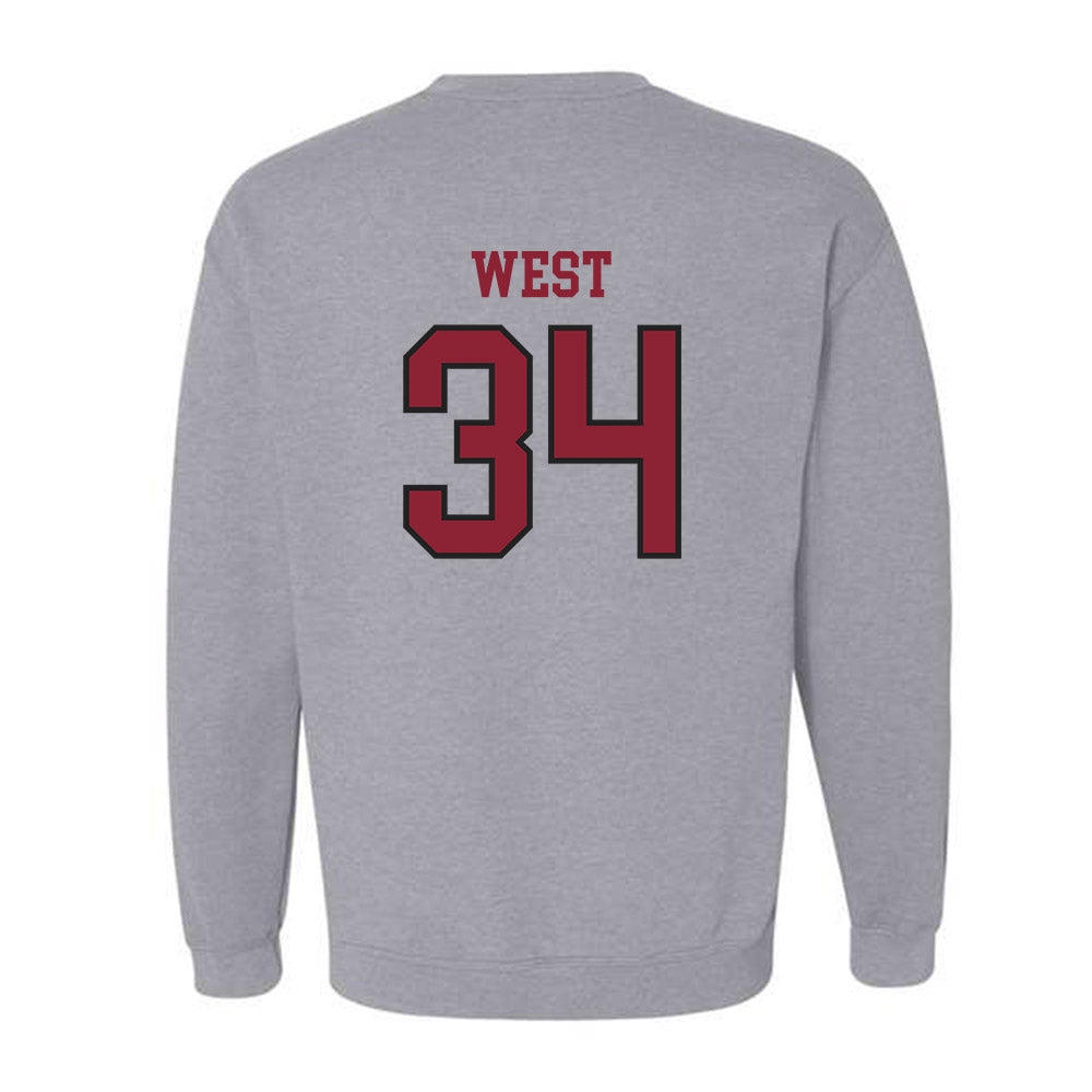 Boston College - NCAA Baseball : John West - Crewneck Sweatshirt Sports Shersey