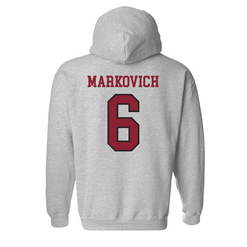 Boston College - NCAA Baseball : Chris Markovich - Hooded Sweatshirt Sports Shersey