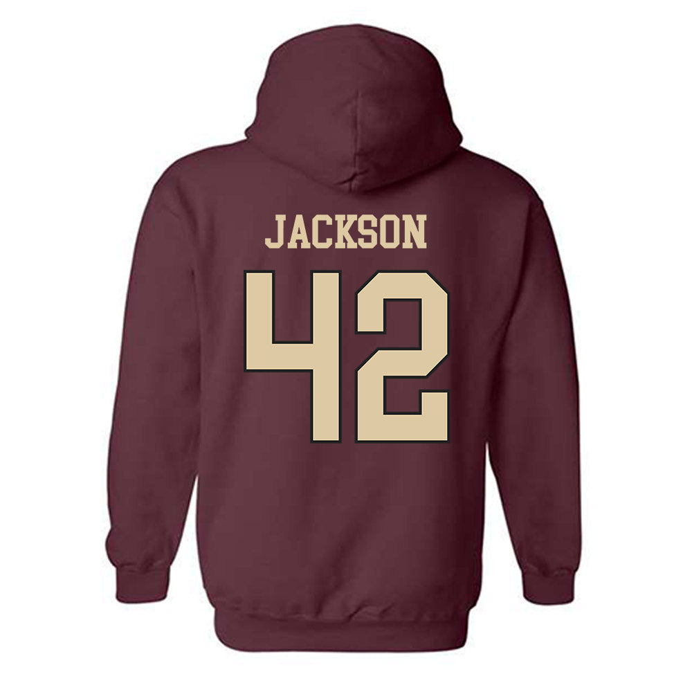 Boston College - NCAA Softball : Emma Jackson - Sports Shersey Hooded Sweatshirt-1
