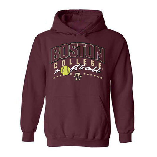 Boston College - NCAA Softball : Emma Jackson - Sports Shersey Hooded Sweatshirt-0
