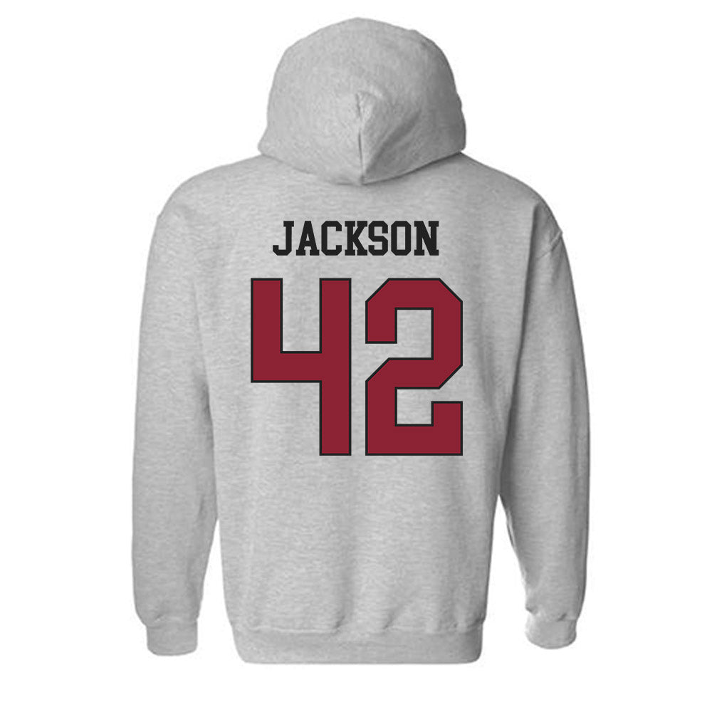 Boston College - NCAA Softball : Emma Jackson - Sports Shersey Hooded Sweatshirt-1