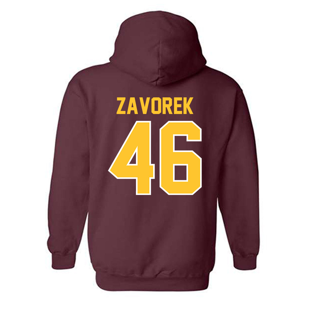 Arizona State - NCAA Baseball : Beckett Zavorek - Sports Shersey Hooded Sweatshirt-1
