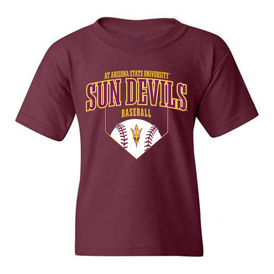 Arizona State - NCAA Baseball : Max Mousser - Sports Shersey Youth T-Shirt-0