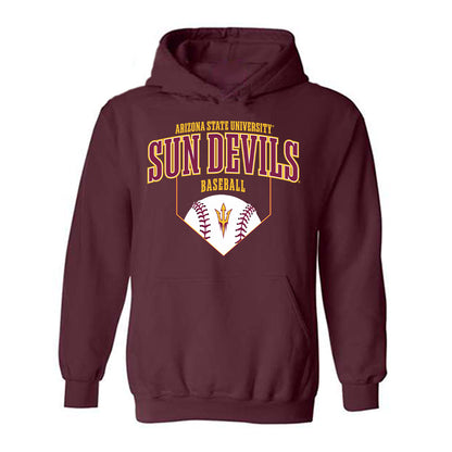 Arizona State - NCAA Baseball : Max Mousser - Sports Shersey Hooded Sweatshirt-0