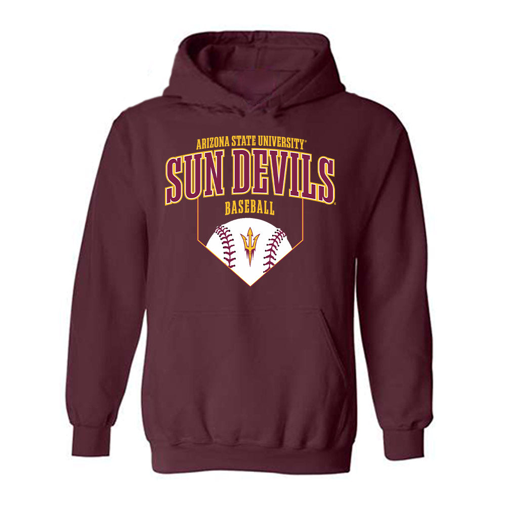 Arizona State - NCAA Baseball : Colin Linder - Sports Shersey Hooded Sweatshirt-0