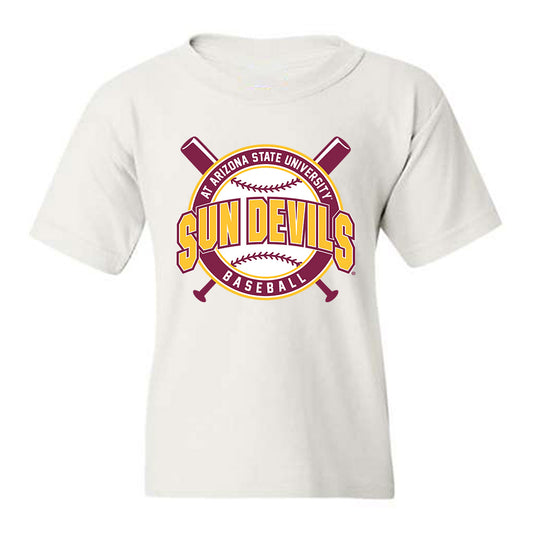 Arizona State - NCAA Baseball : Max Mousser - Sports Shersey Youth T-Shirt-0