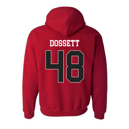 Arkansas - NCAA Baseball : Cooper Dossett - Sports Shersey Hooded Sweatshirt