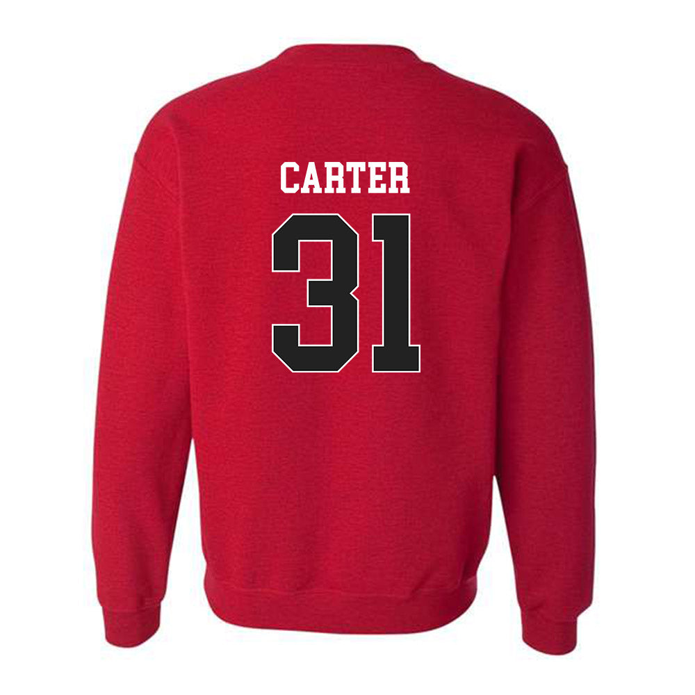 Arkansas - NCAA Baseball : Dylan Carter - Sports Shersey Crewneck Sweatshirt