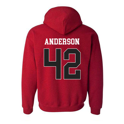 Arkansas - NCAA Baseball : Michael Anderson - Sports Shersey Hooded Sweatshirt-1