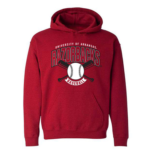 Arkansas - NCAA Baseball : Jordan Martin - Sports Shersey Hooded Sweatshirt-0