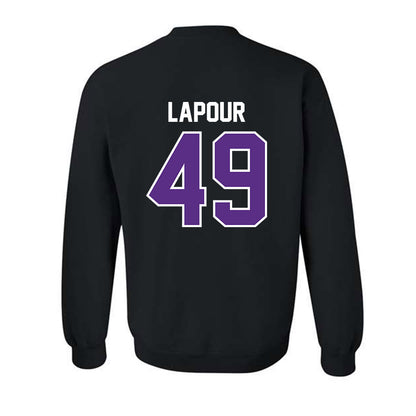 TCU - NCAA Baseball : Tommy LaPour - Sports Shersey Crewneck Sweatshirt-1