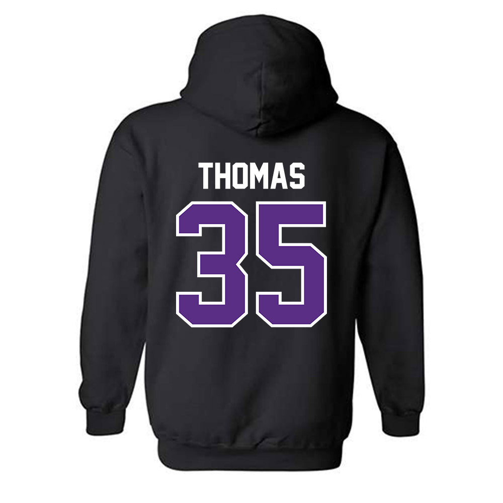 TCU - NCAA Baseball : Ethan Thomas - Sports Shersey Hooded Sweatshirt-1