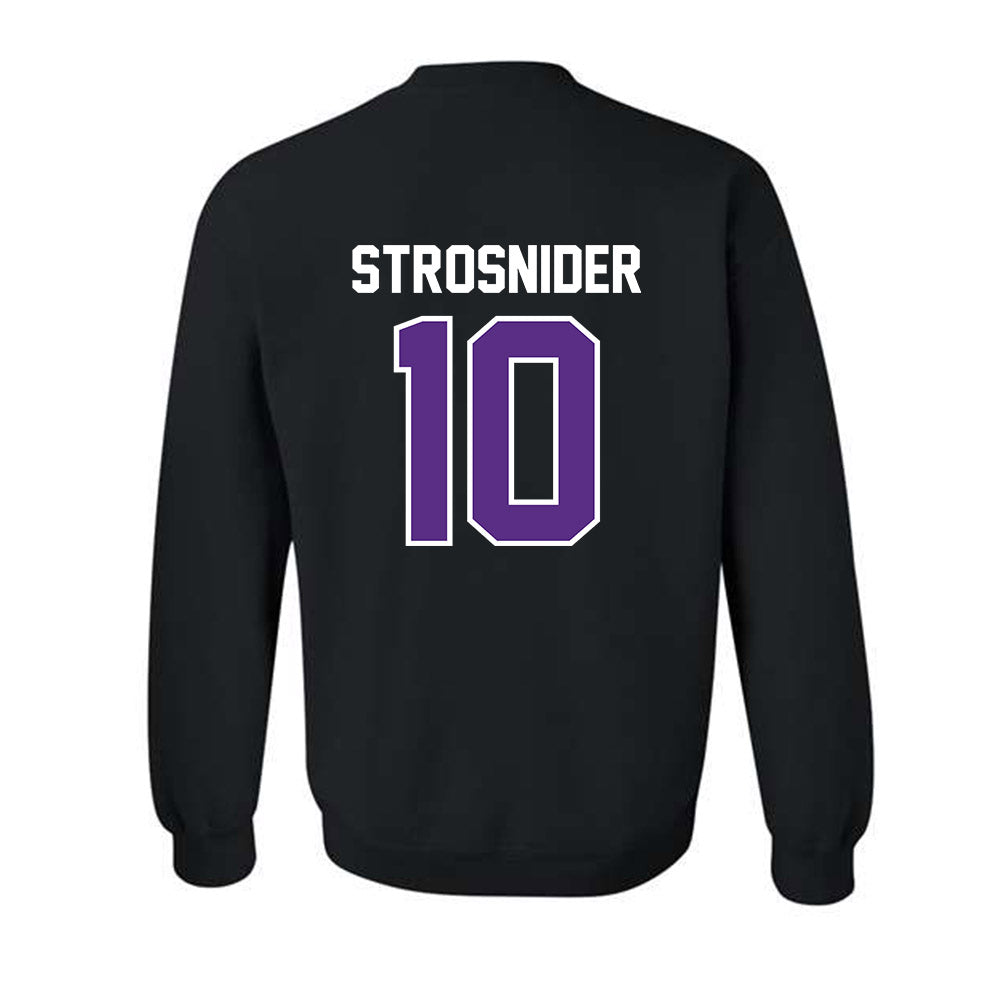 TCU - NCAA Baseball : Sawyer Strosnider - Sports Shersey Crewneck Sweatshirt-1