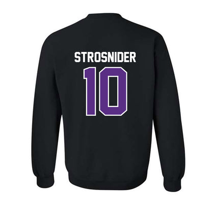TCU - NCAA Baseball : Sawyer Strosnider - Sports Shersey Crewneck Sweatshirt-1