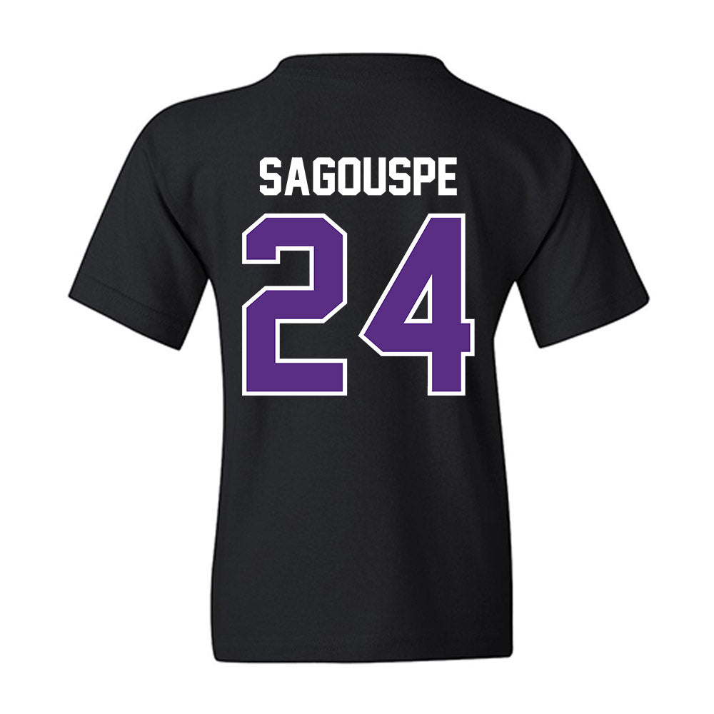 TCU - NCAA Baseball : Tanner Sagouspe - Sports Shersey Youth T-Shirt-1