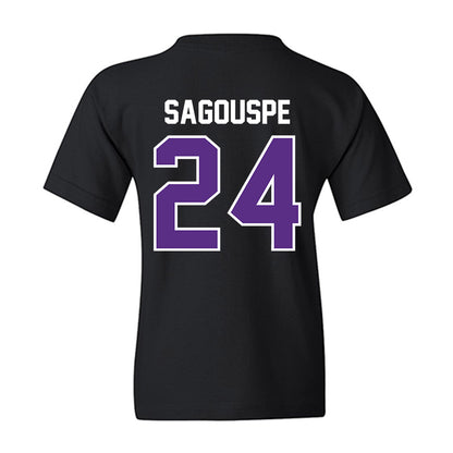 TCU - NCAA Baseball : Tanner Sagouspe - Sports Shersey Youth T-Shirt-1