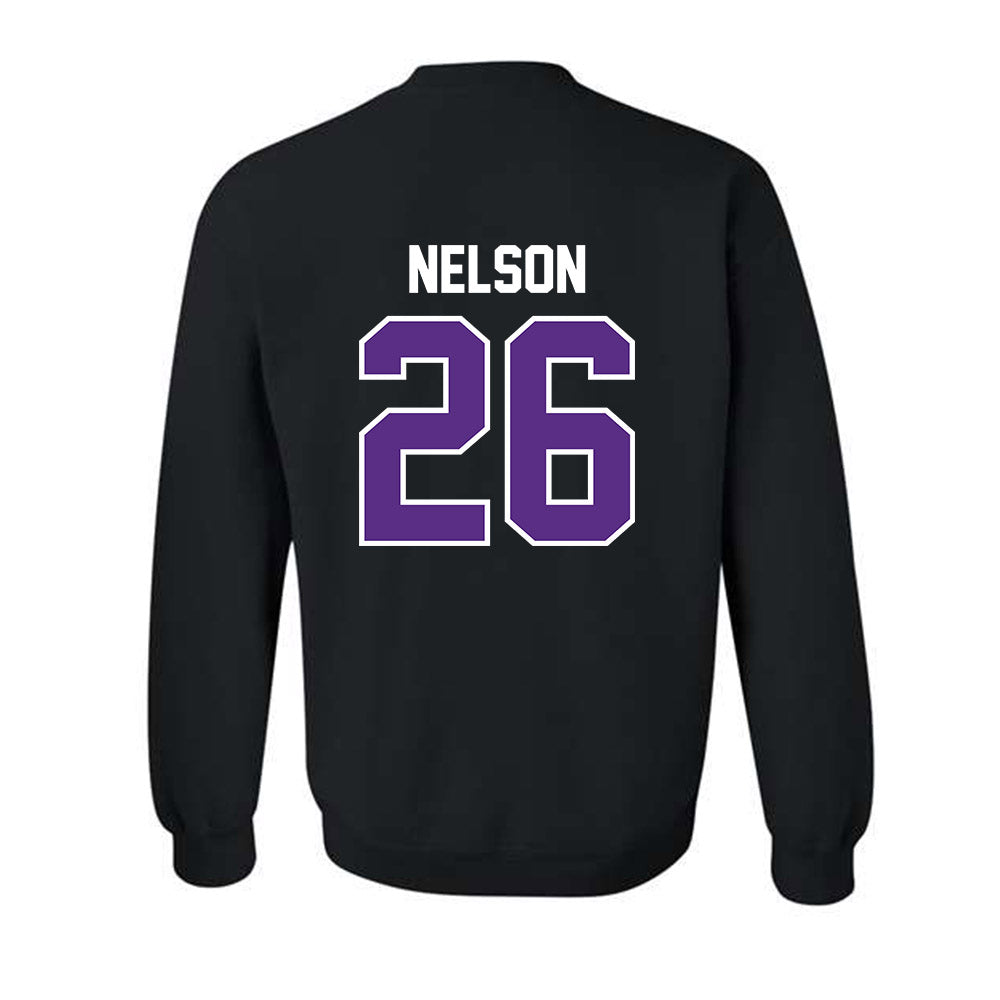 TCU - NCAA Baseball : Cade Nelson - Sports Shersey Crewneck Sweatshirt-1