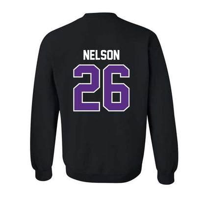 TCU - NCAA Baseball : Cade Nelson - Sports Shersey Crewneck Sweatshirt-1