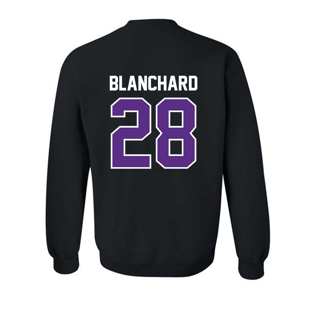 TCU - NCAA Baseball : Colin Blanchard - Sports Shersey Crewneck Sweatshirt-1