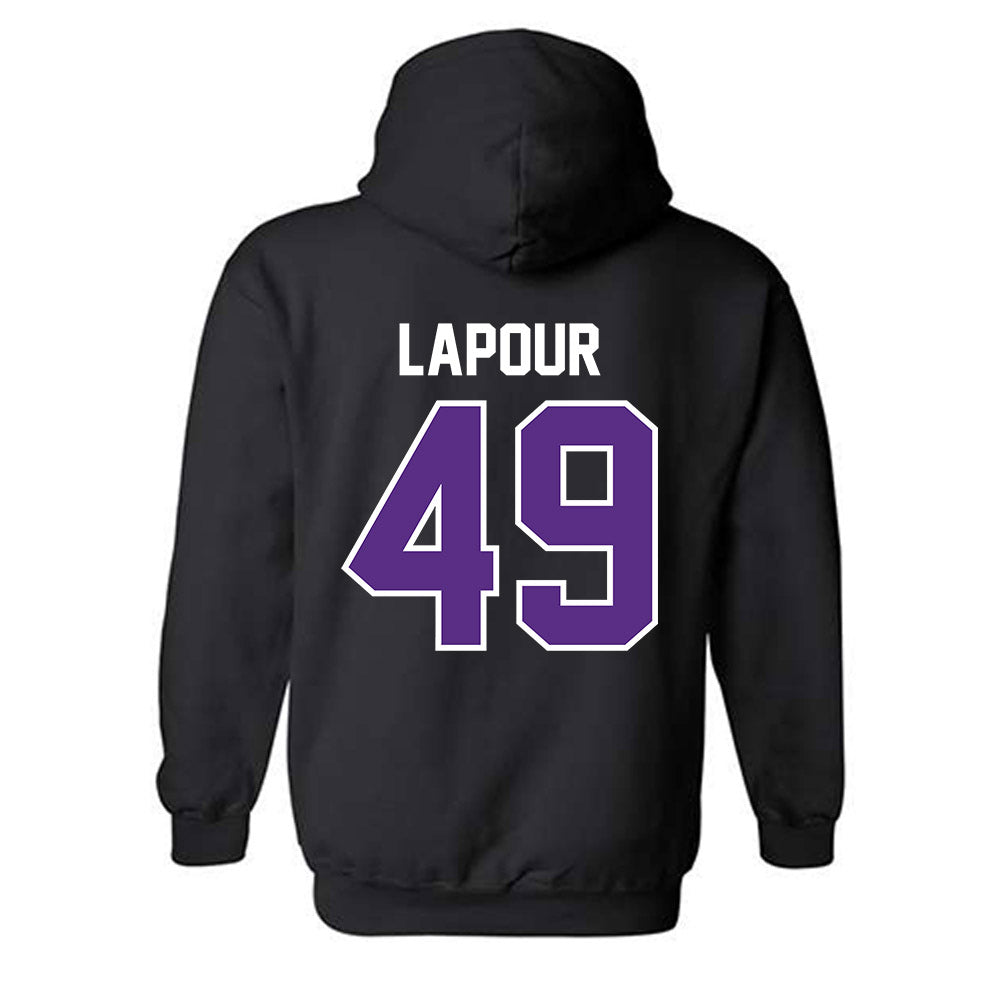 TCU - NCAA Baseball : Tommy LaPour - Sports Shersey Hooded Sweatshirt-1