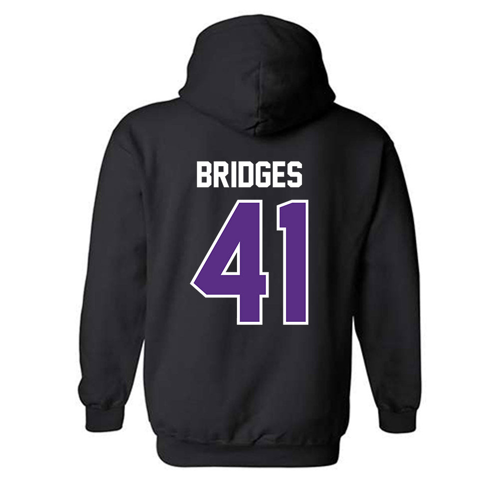 TCU - NCAA Baseball : Tommy Bridges - Sports Shersey Hooded Sweatshirt