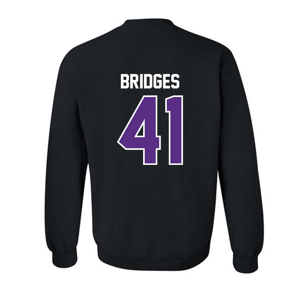 TCU - NCAA Baseball : Tommy Bridges - Sports Shersey Crewneck Sweatshirt