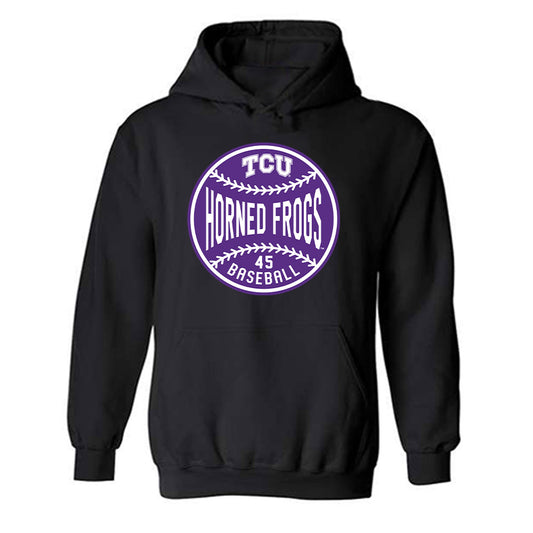 TCU - NCAA Baseball : Lance Davis - Sports Shersey Hooded Sweatshirt-0