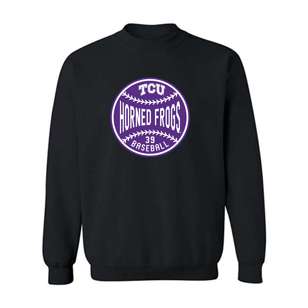 TCU - NCAA Baseball : Cole Eaton - Sports Shersey Crewneck Sweatshirt-0