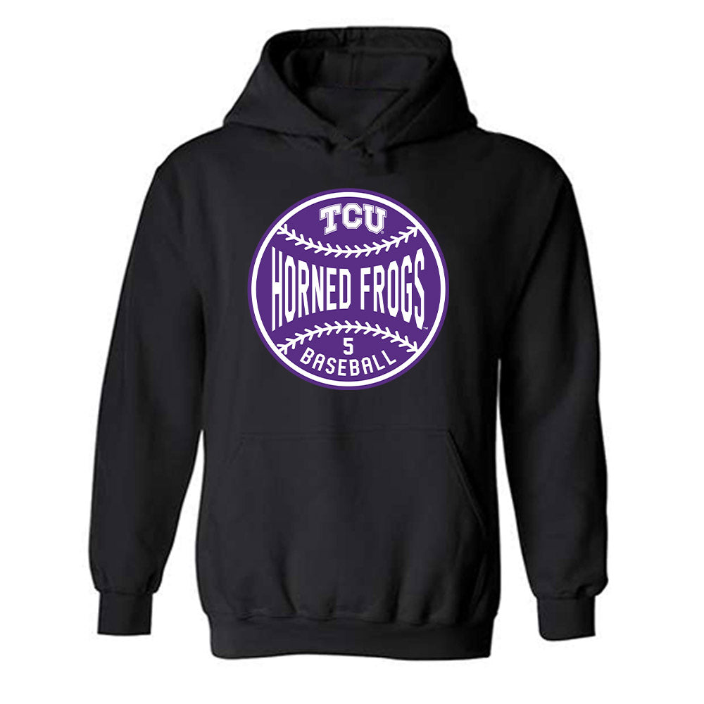 TCU - NCAA Baseball : Lucas Franco - Sports Shersey Hooded Sweatshirt-0