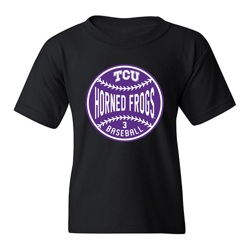 TCU - NCAA Baseball : Kade Eudy - Sports Shersey Youth T-Shirt-0