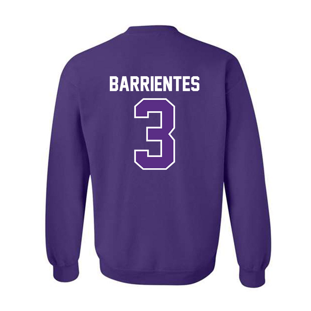 TCU - NCAA Baseball : Aiden Barrientes - Sports Shersey Crewneck Sweatshirt-1